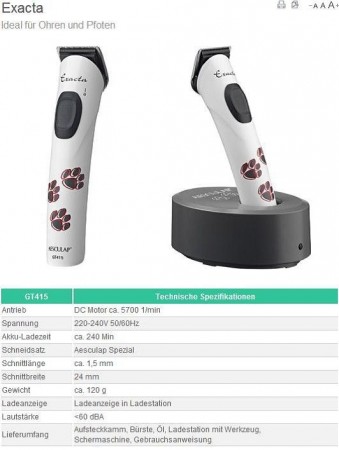 AESCULAP Exacta klippemaskin